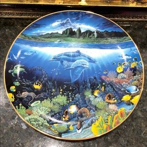 Danbury Mint Dolphin scene